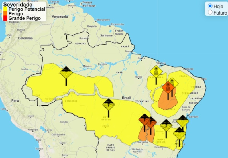 Barra Do Garcas Esta Em Alerta Amarelo Para Perigo Em Potencial De Chuvas Intensas Hoje Araguaia Noticia