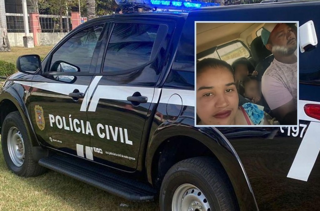 Suspeito de matar esposa em MT se entrega à polícia após fugir com os filhas