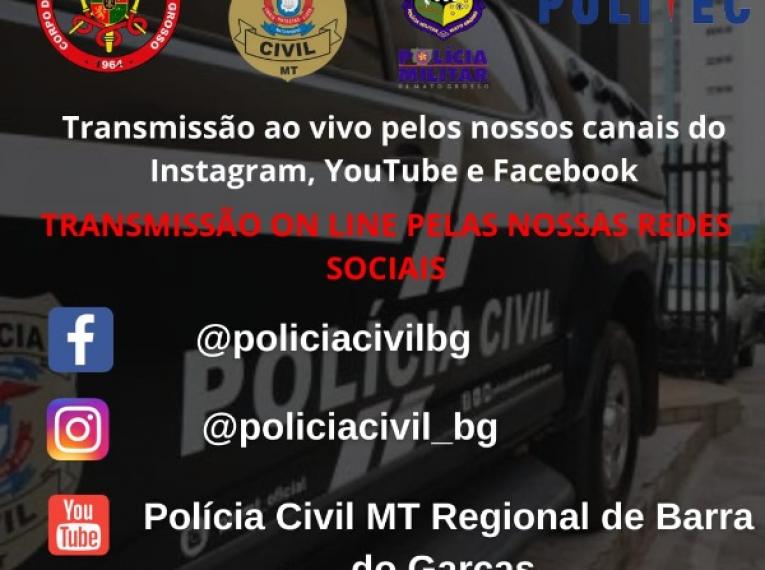 Barra do Garças terá sábado (22/1) Aulão Solidário para Carreiras Policiais e com transmissão pela internet